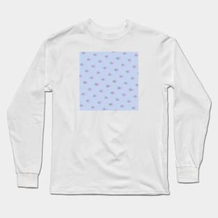 Triangle Pattern: Purple Long Sleeve T-Shirt